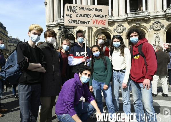 Marche pour le climat 2021, à Paris. Walk for the climate.