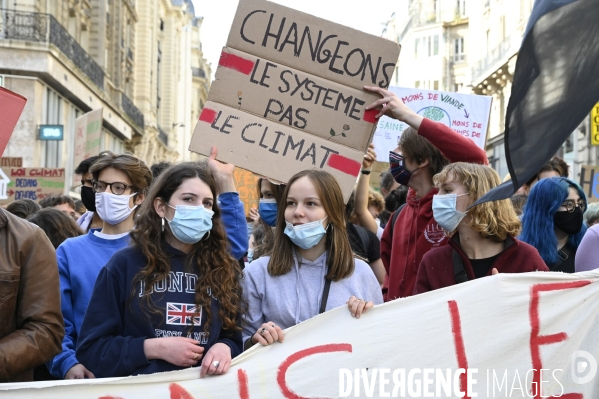 Marche pour le climat 2021, à Paris. Walk for the climate.