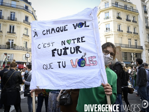 Marche pour le climat 2021, à Paris. Walk for the climate.