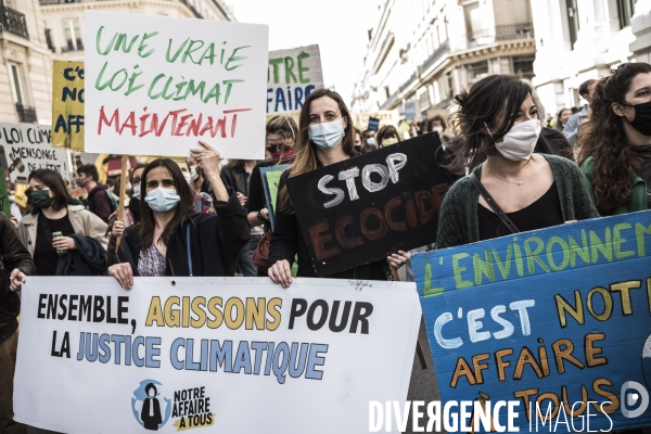 Marche pour une « vraie loi climat ».