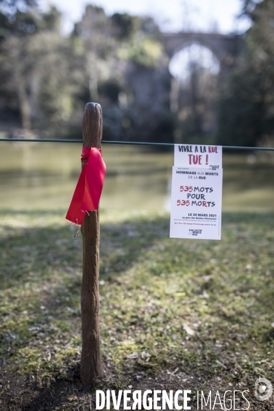 Hommage aux morts de la rue