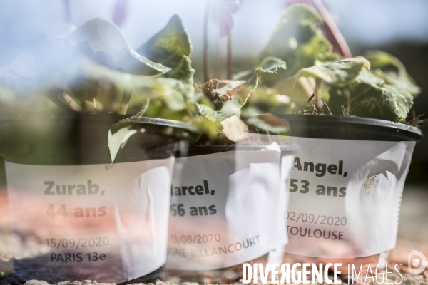 Hommage aux morts de la rue