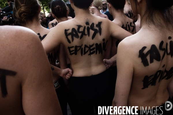 Fn : les femens manifestent