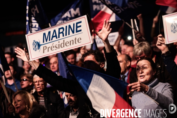 Marine le pen au zenith de paris 2017