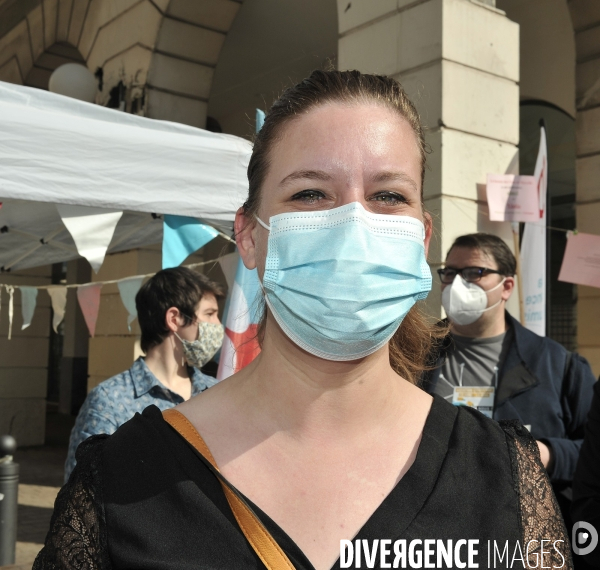 Déplacement Jean-Luc Mélenchon et Mathilde Panot