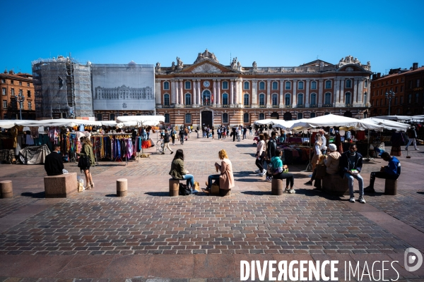 Toulouse : foule avant le confinement