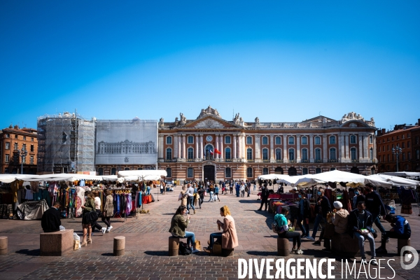 Toulouse : foule avant le confinement