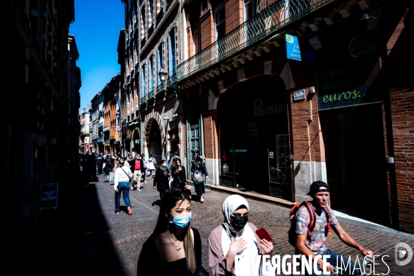 Toulouse : foule avant le confinement