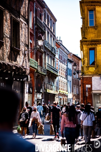 Toulouse : foule avant le confinement