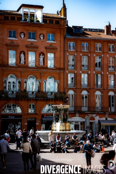 Toulouse : foule avant le confinement