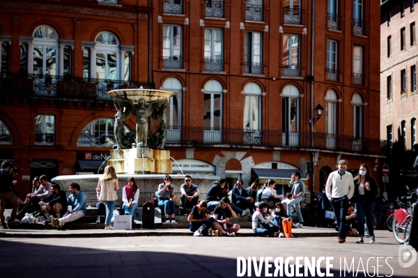 Toulouse : foule avant le confinement