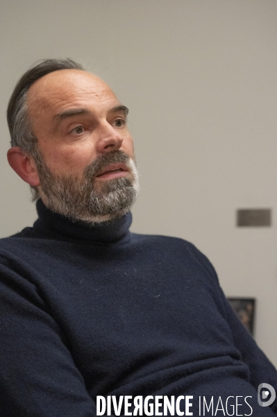 Edouard Philippe, Maire du Havre, dans son bureau de l Hotel de Ville