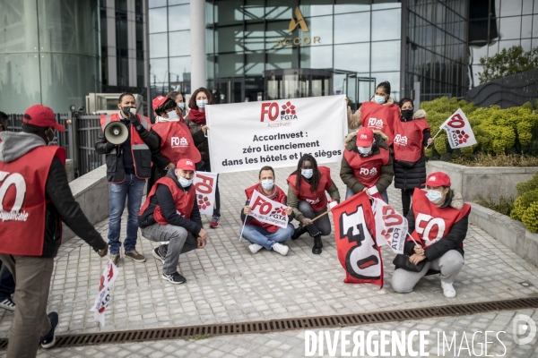 Manifestation contre le PSE chez AccorHotels