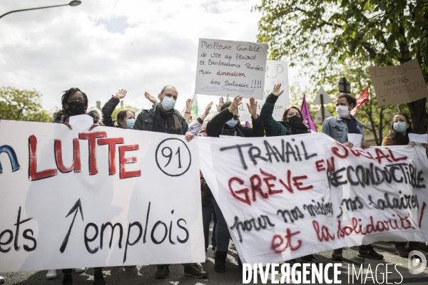 Manifestation et grève dans le secteur de la santé