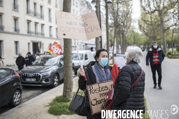 Manifestation et grève dans le secteur de la santé