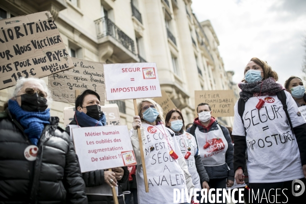 Manifestation et grève dans le secteur de la santé