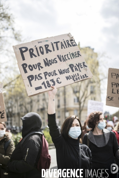 Manifestation et grève dans le secteur de la santé