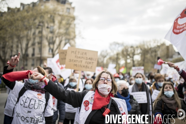 Manifestation et grève dans le secteur de la santé