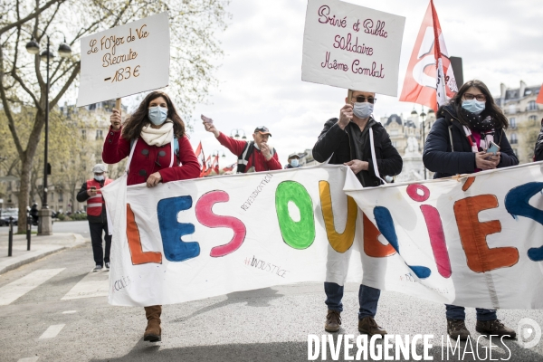 Manifestation et grève dans le secteur de la santé