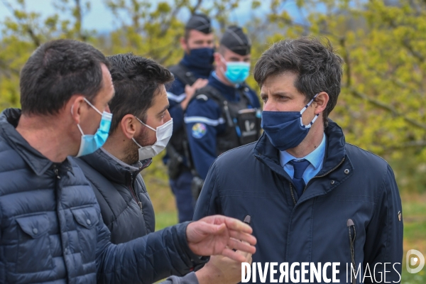 Episode de gel, Julien Denormandie à la rencontre des arboriculteurs