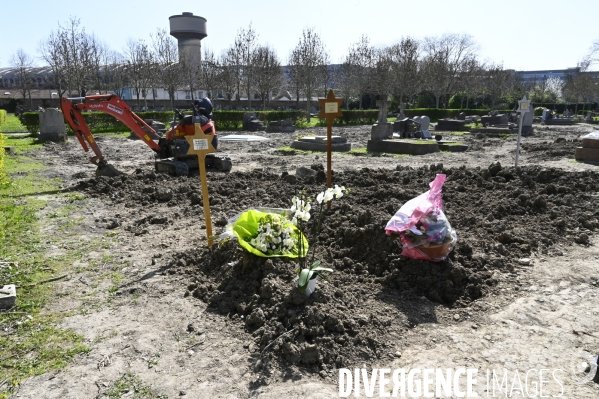 Cimetière. Division en reprise. Concessions venant à expiration. Cemetery. Division in recovery. Concessions expiring.