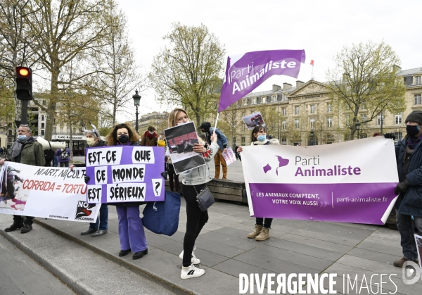 Cause animale : happening contre la CORRIDA.