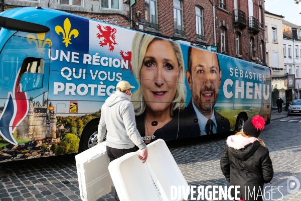 Rn deplacement de marine le pen dans le nord