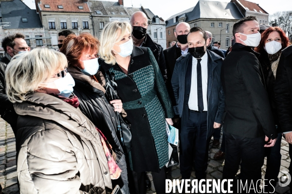 Rn deplacement de marine le pen dans le nord