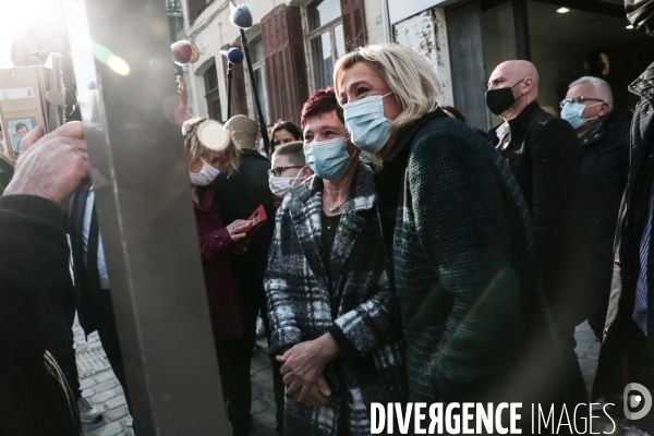 Rn deplacement de marine le pen dans le nord