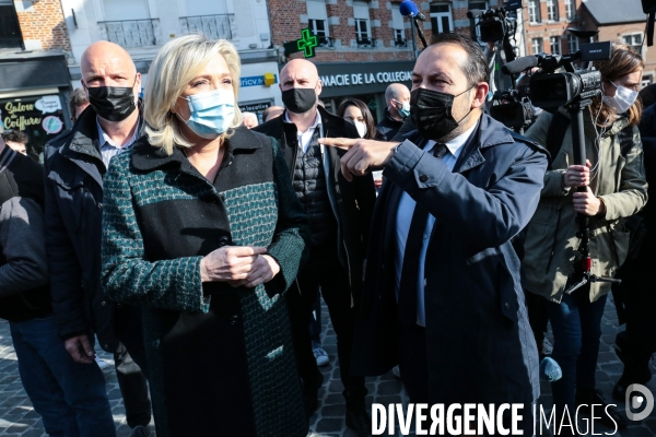 Rn deplacement de marine le pen dans le nord