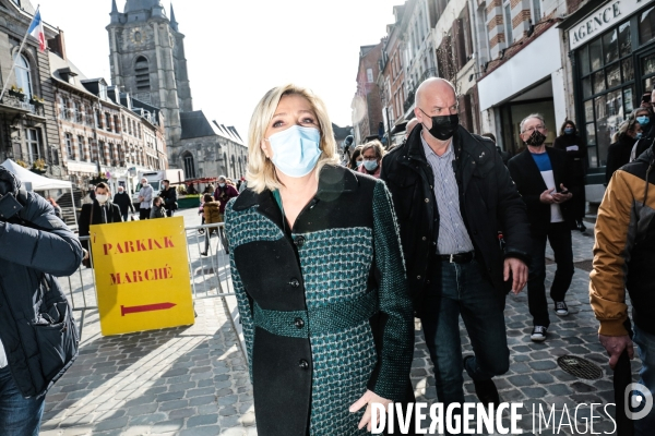 Rn deplacement de marine le pen dans le nord