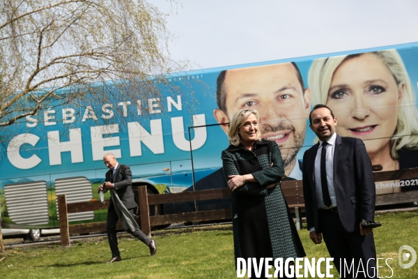 Rn deplacement de marine le pen dans le nord