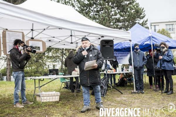 Rassemblement contre le village des Médias (JO 2024)