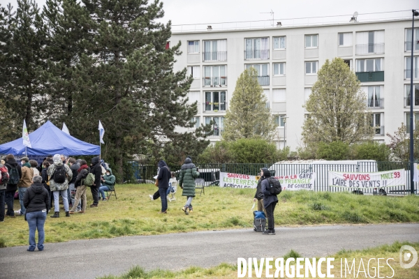 Rassemblement contre le village des Médias (JO 2024)