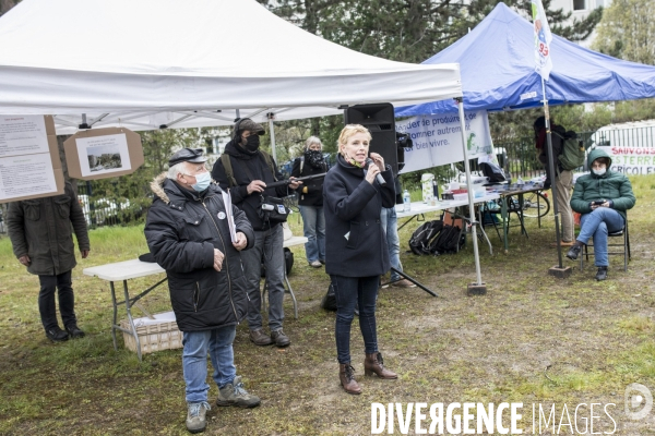 Rassemblement contre le village des Médias (JO 2024)