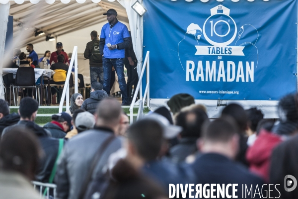 Les tables du Ramadan  organisées par le Secours Islamique France (SIF)