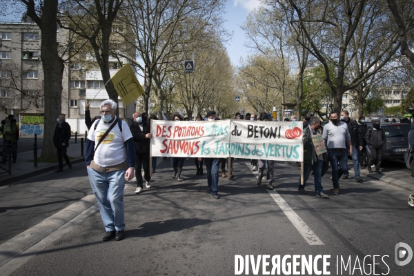 Mobilisation contre la destruction des jardins ouvriers