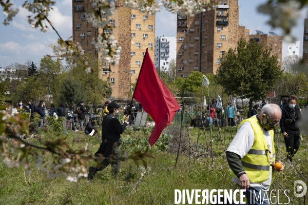 Mobilisation contre la destruction des jardins ouvriers