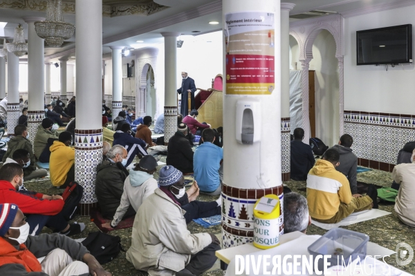 Mosquée de BORDEAUX, prière du vendredi sous COVID