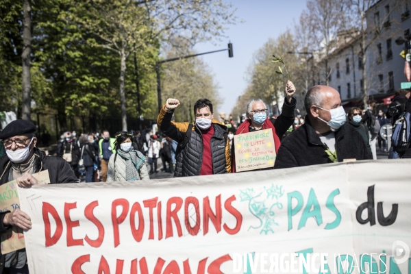 Manifestation pour sauver les jardins ouvriers d Aubervilliers