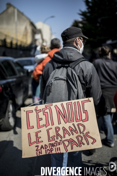 Manifestation pour sauver les jardins ouvriers d Aubervilliers