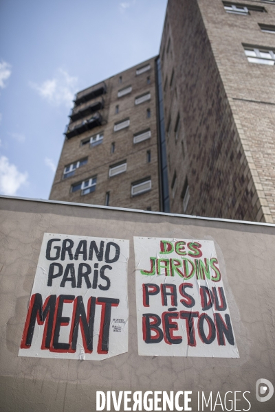 Manifestation pour sauver les jardins ouvriers d Aubervilliers