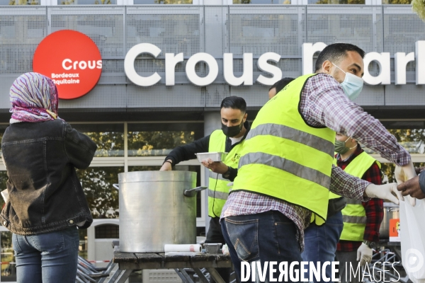 L association  Rassemblement des Musulmans de Pessac  organise une distribution alimentaire sur le campus de Talence