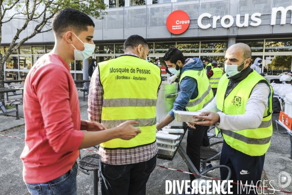 L association  Rassemblement des Musulmans de Pessac  organise une distribution alimentaire sur le campus de Talence