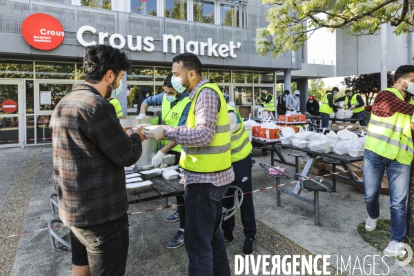 L association  Rassemblement des Musulmans de Pessac  organise une distribution alimentaire sur le campus de Talence