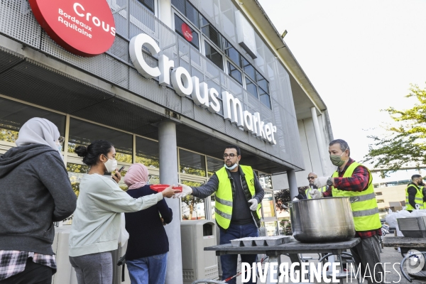 L association  Rassemblement des Musulmans de Pessac  organise une distribution alimentaire sur le campus de Talence