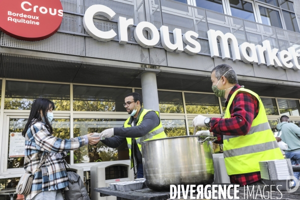 L association  Rassemblement des Musulmans de Pessac  organise une distribution alimentaire sur le campus de Talence