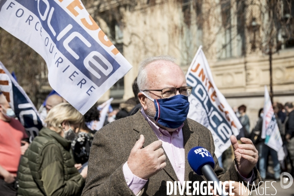 Manifestation de policiers