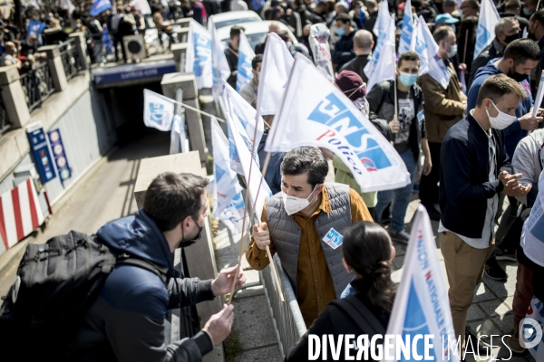 Manifestation de policiers