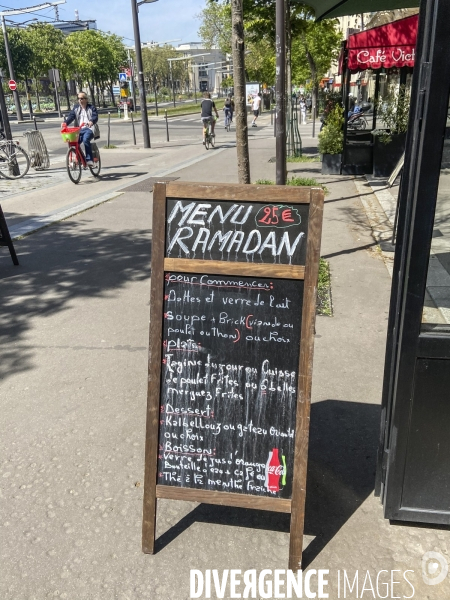 Menu ramadan dans paris